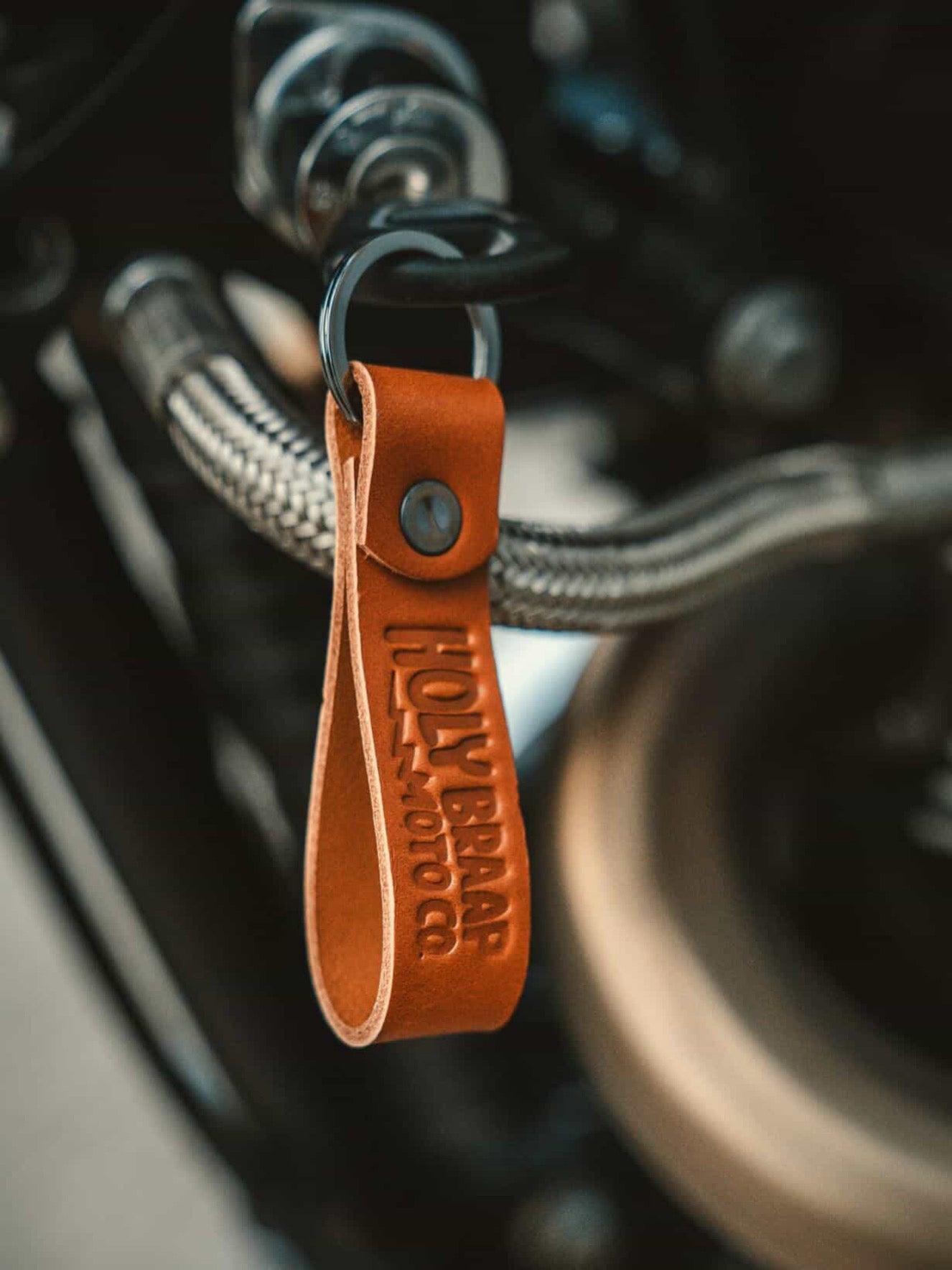 HBMC Leather Keyring