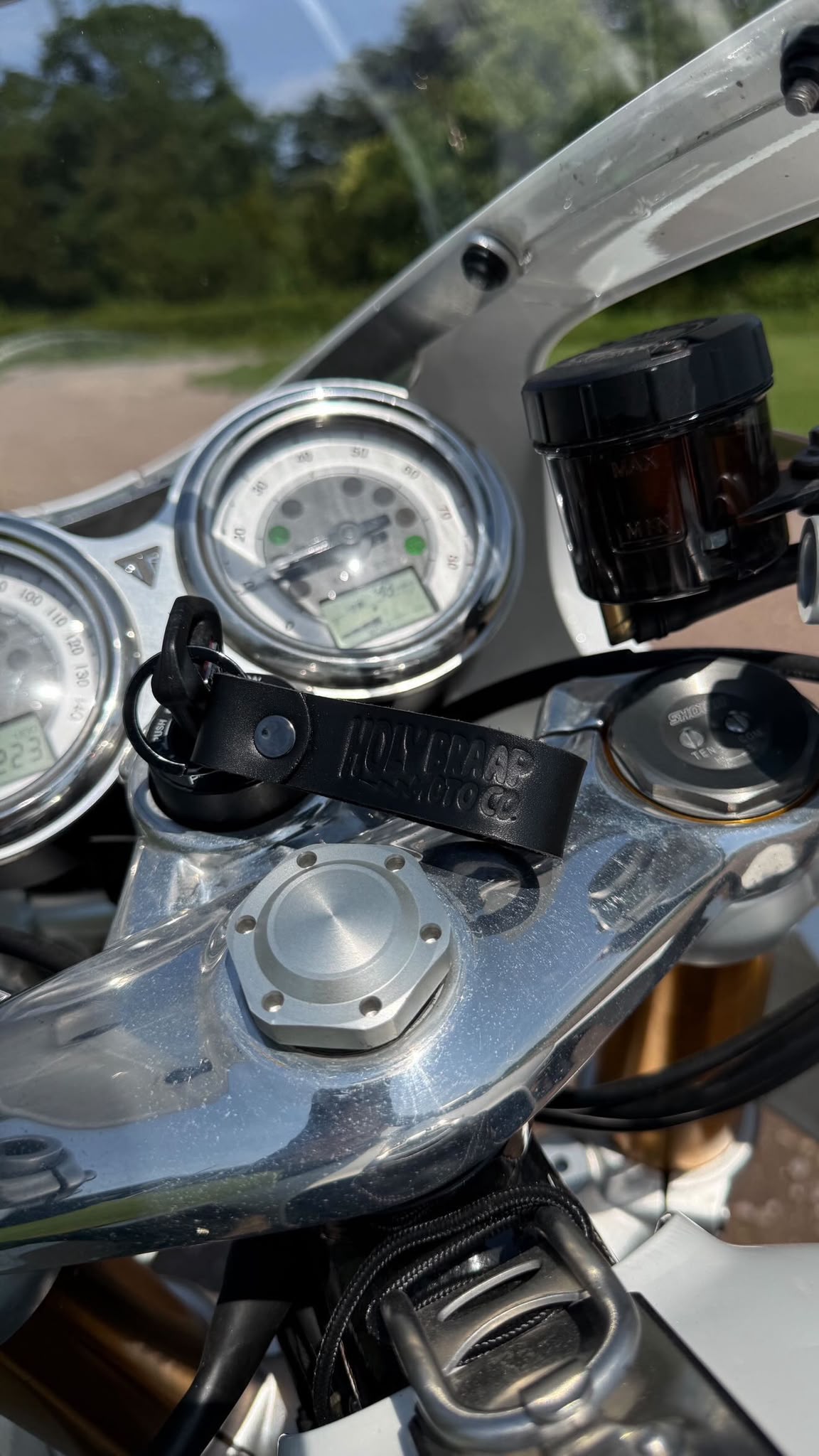 Holy Braap Moto Co. Leather Keyring